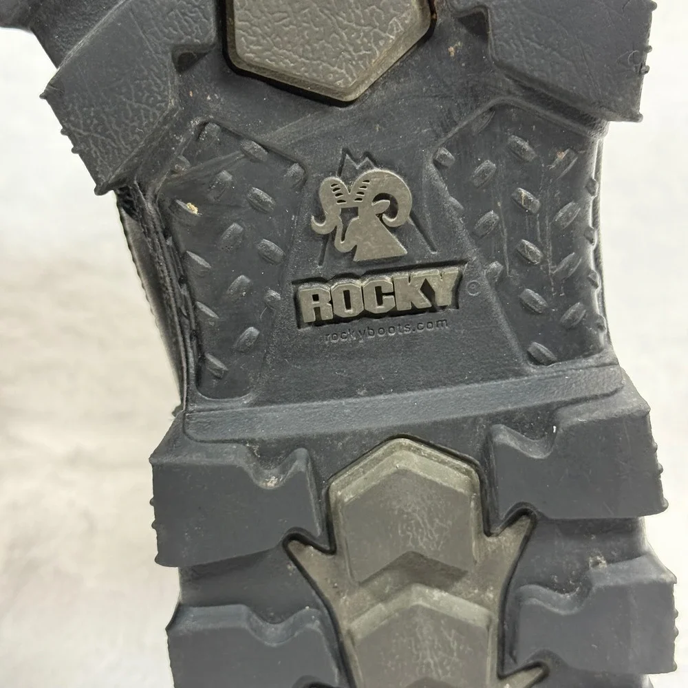 Rocky Alpha Force‎ Waterproof Leather Tactical Work Boots Black Size 13M